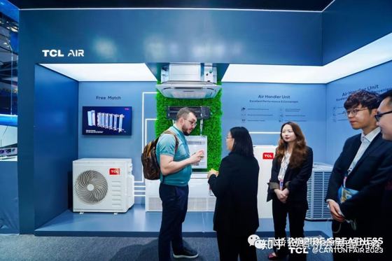 TCL AIR; TCL (on outdoor unit and indoor unit) booth — CANTON FAIR 2023 / 第133届广交会